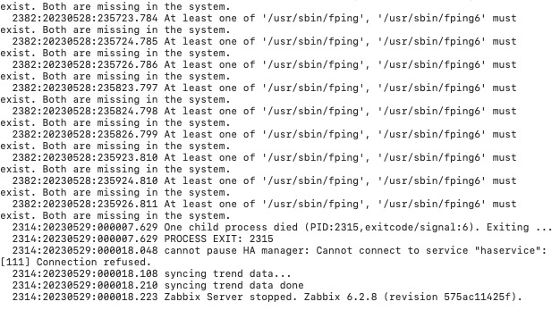 已解决zabbix总是stoped提示：zabbix server is not running - 裕普网络-裕普网络